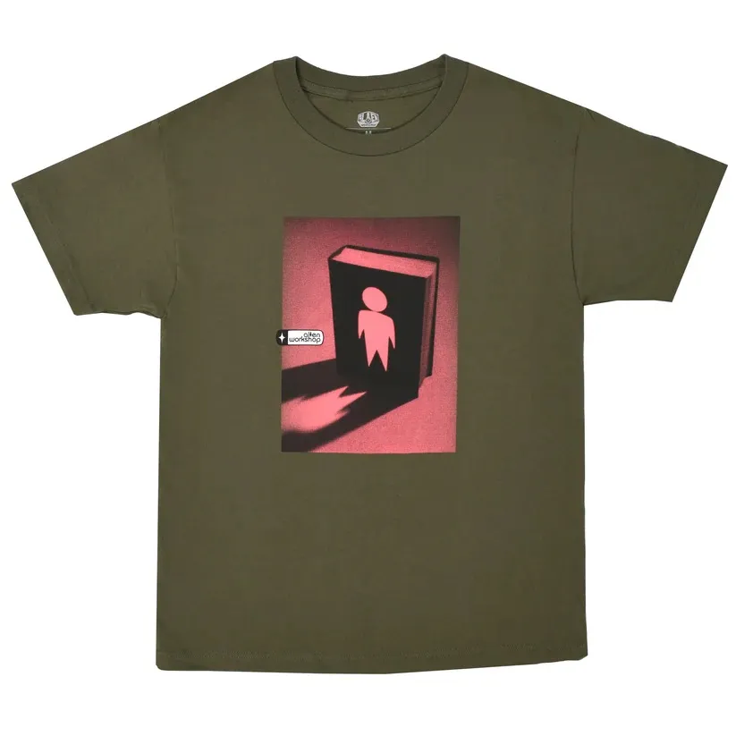 Alien Workshop Good Book Fatigue Green T-Shirt [Size: M]