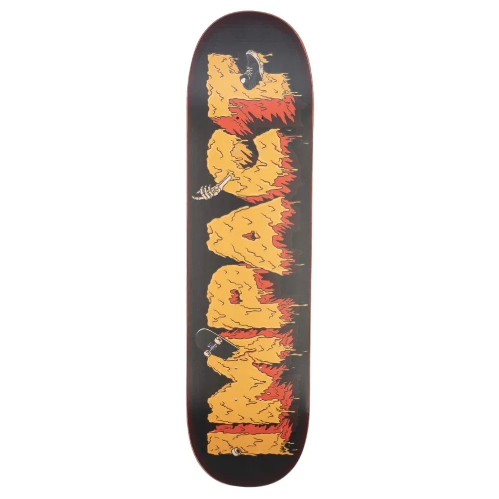 Impact XPU Lite Orange Drip Twin 9.0 Skateboard Deck