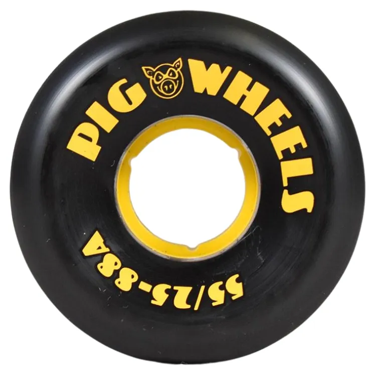Pig RT'S Black 88A 55mm Skateboard Wheels