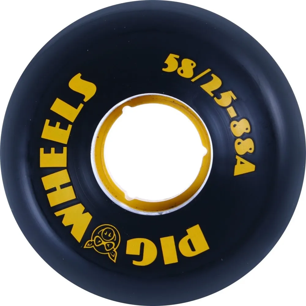 Pig RT'S Black 88A 58mm Skateboard Wheels