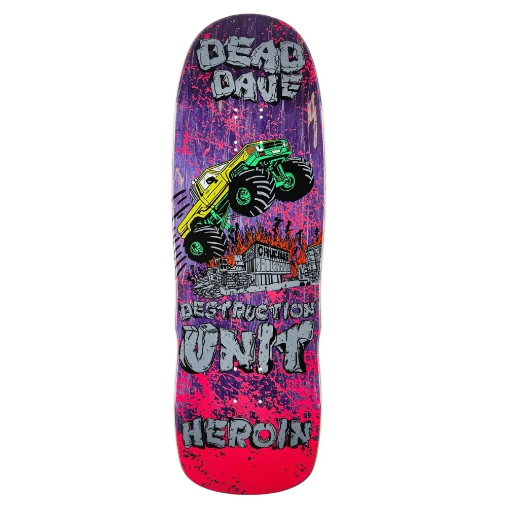 Heroin Dead Dave Knock Off 10.1 Skateboard Deck