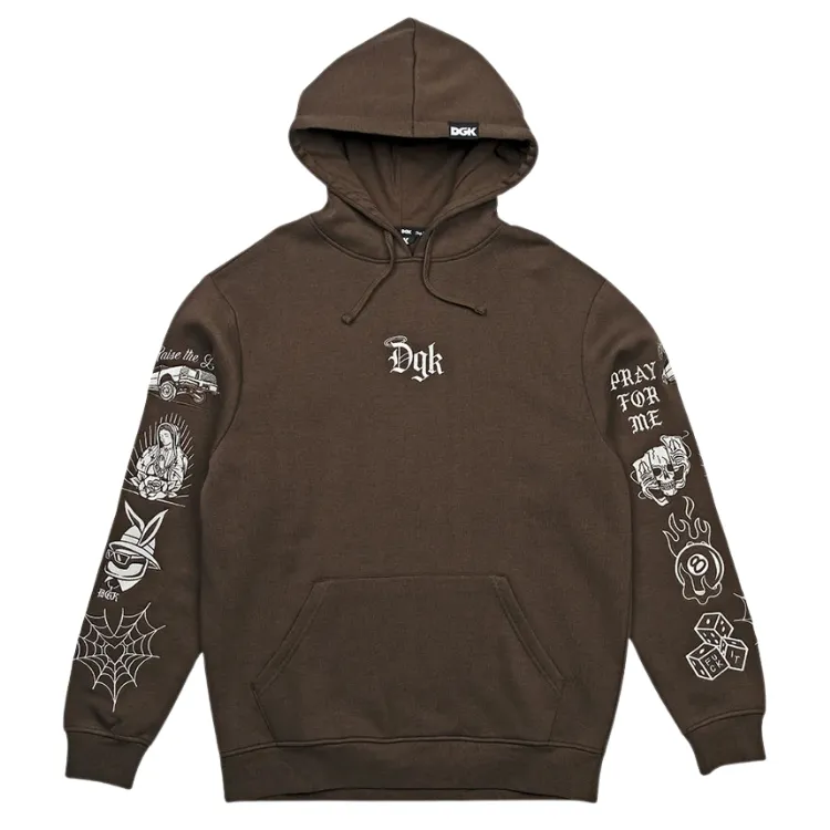 DGK Crazy Life Brown Hoodie [Size: M]