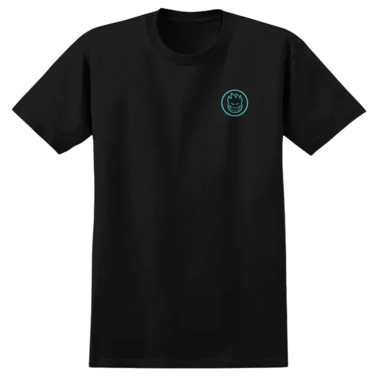 Spitfire Radioactive Classic Swirl Black T-Shirt [Size: S]