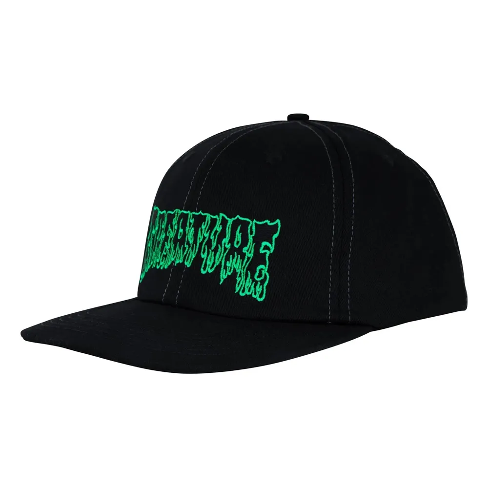 Creature Hesher Flame Black Snapback Hat