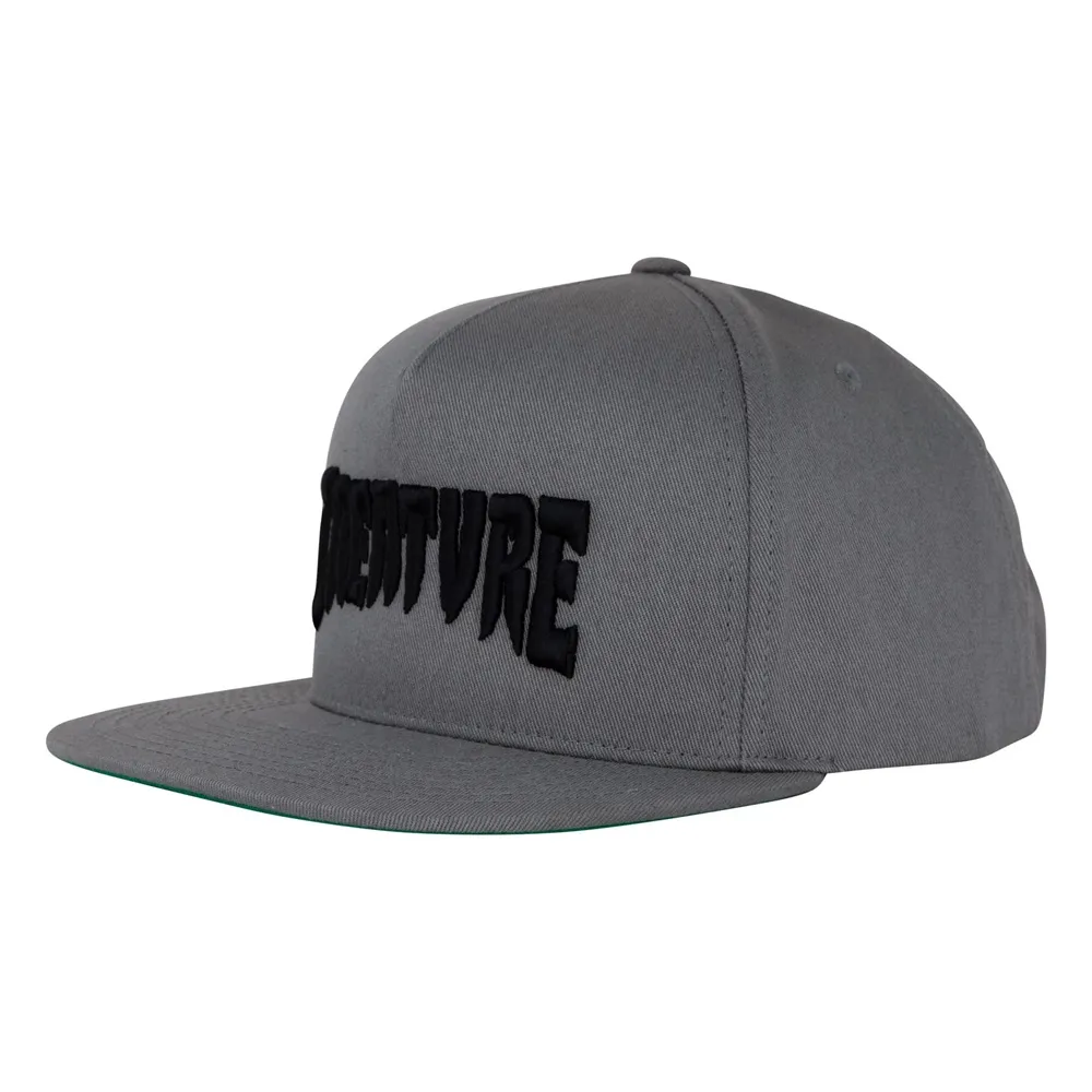Creature Mono Logo Grey Snapback Hat