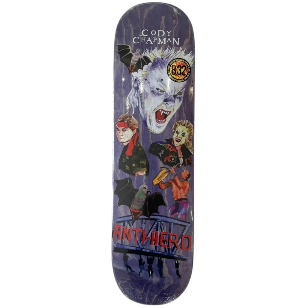 Anti Hero Still Believe Cody Chapman Purple 8.32 Skateboard Deck
