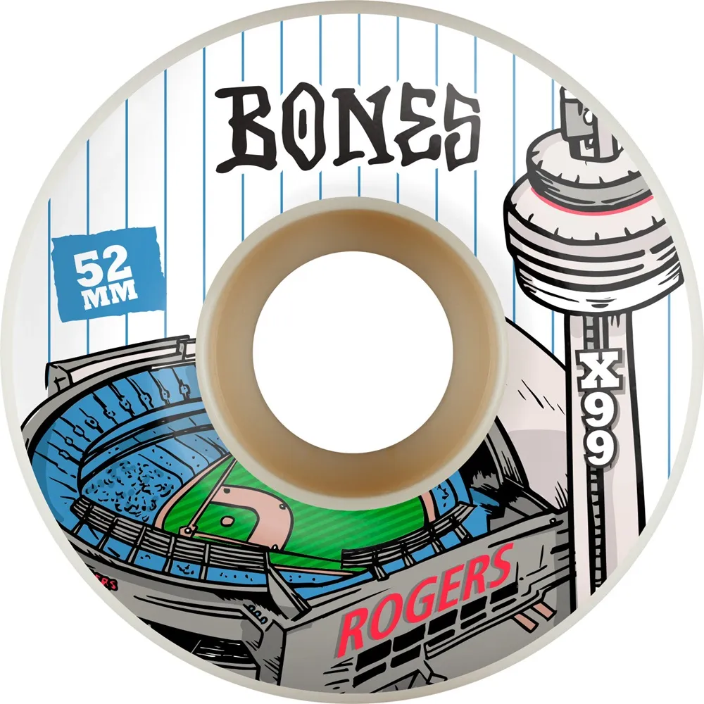 Bones X-Formula Rogers Centre Standard V1 99A 52mm Skateboard Wheels
