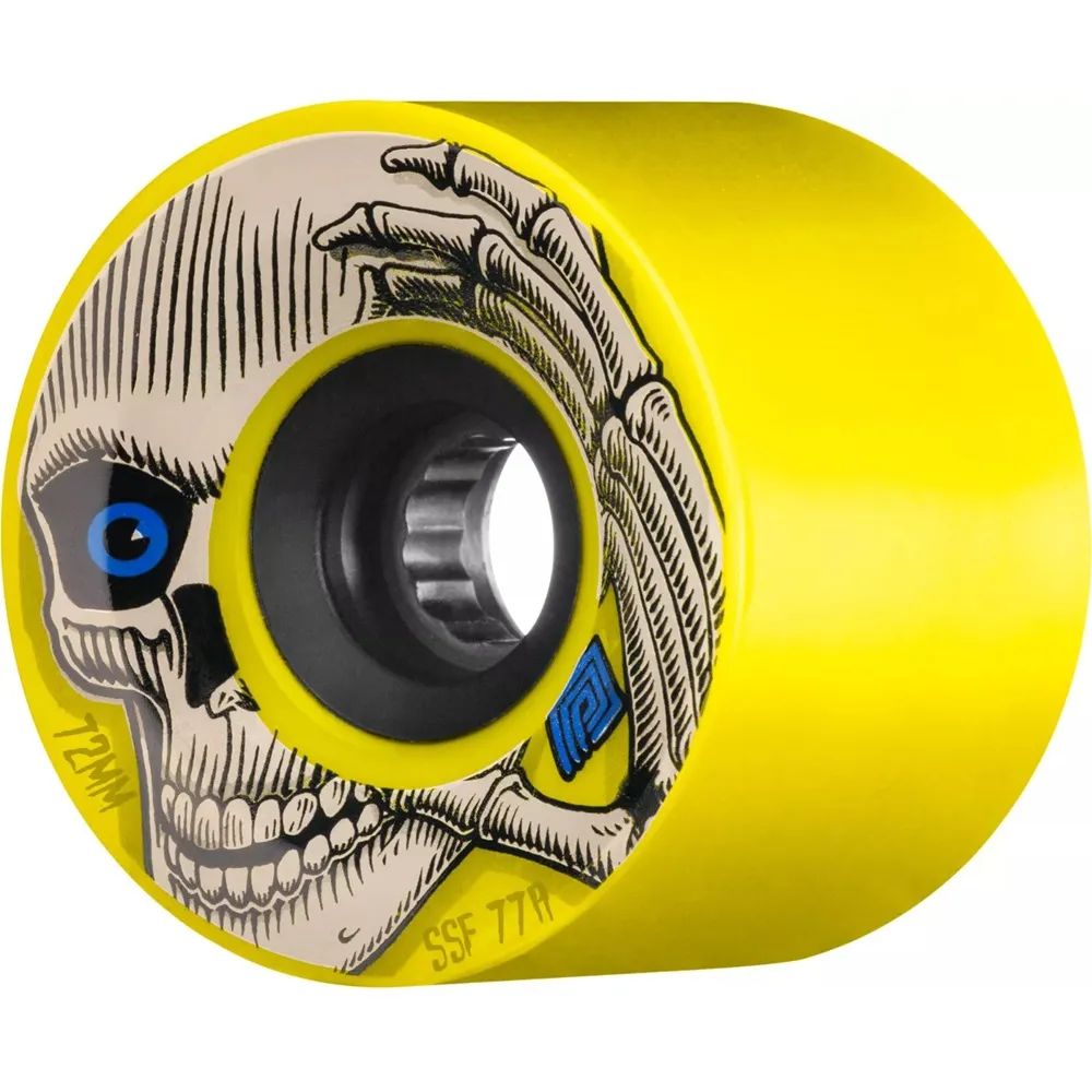 Powell Peralta SSF Pro Kevin Reimer Yellow Soft Slide 77A 72mm Skateboard Wheels