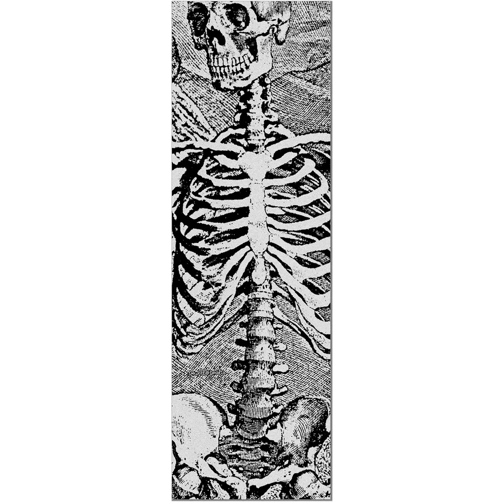 Powell Peralta Skull & Sword Skeleton Clear 10.5 x 33 Skateboard Grip Tape Sheet