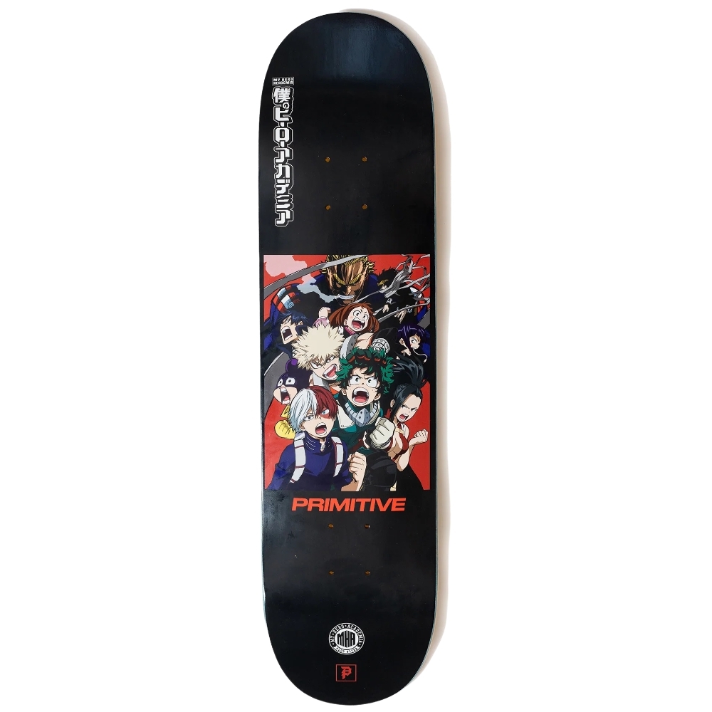 Primitive X My Hero Academia Black 8.5 Skateboard Deck