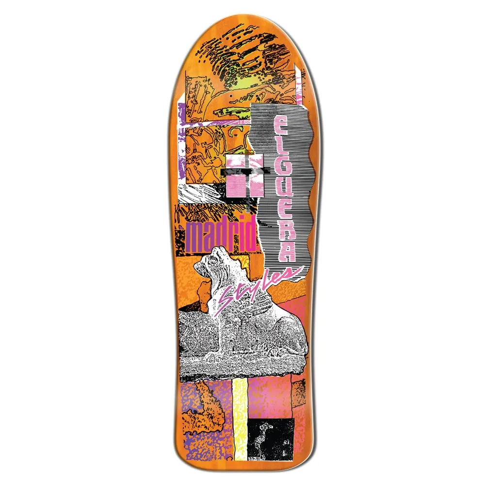 Madrid Mad Club El Gato Orange 9.75 Skateboard Deck