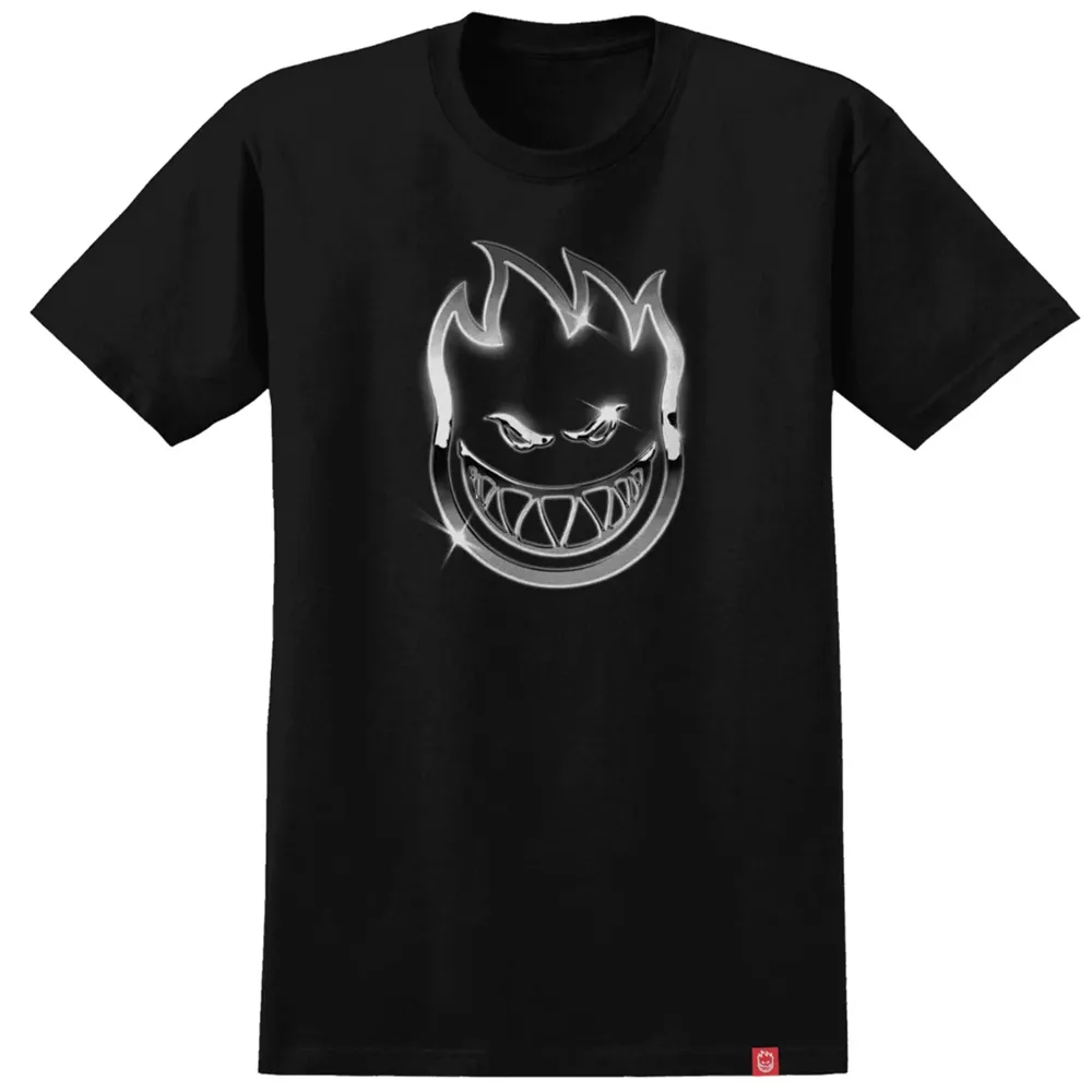 Spitfire Chrome Bighead Black T-Shirt [Size: M]