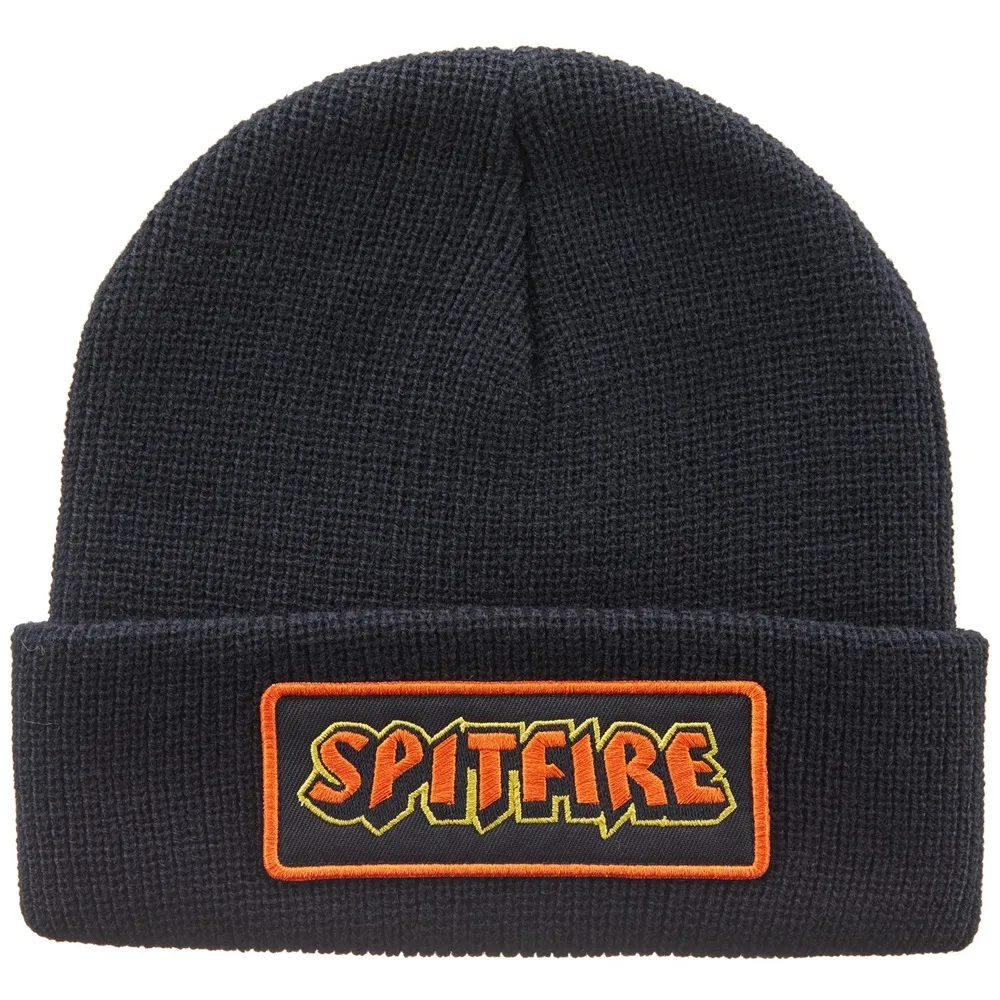 Spitfire Hellfire Script Patch Black Beanie
