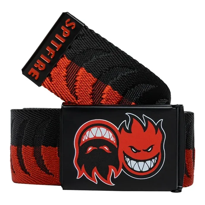Spitfire Eternal Crescent Jacquard Black Red Belt