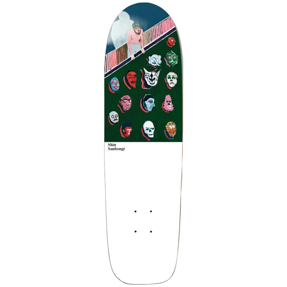 Polar Skate Co Shin Sanbongi Trophy Heads Surf JNR 8.75 Skateboard Deck