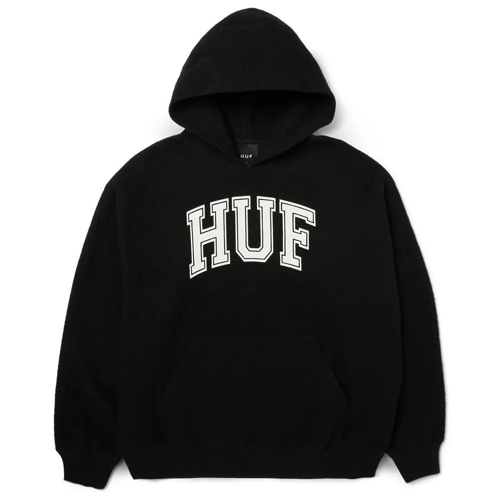 HUF Cracked Arch Reverse Black Hoodie [Size: L]