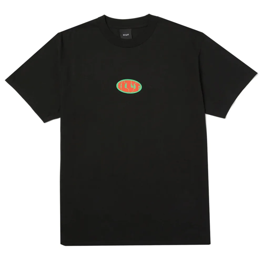 HUF Warped Black T-Shirt [Size: M]