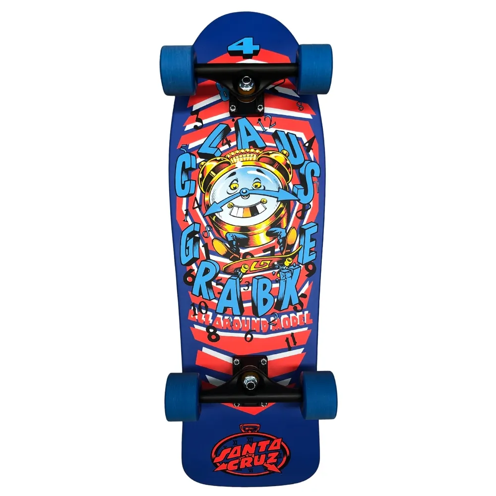 Kick Push Santa Cruz Grabke All Around 9.89 Custom Complete Skateboard