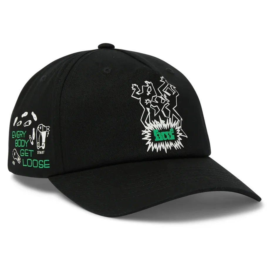 HUF Everybody Get Loose Black Snapback Hat