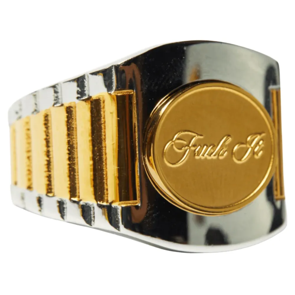 Huf Worldwide Clothiers Gold Ring [Size: 7]