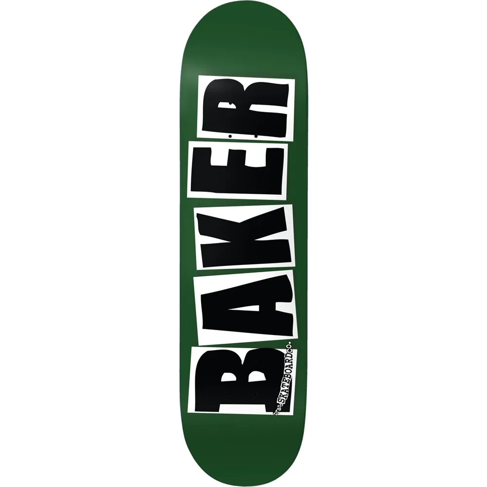 Baker Brand Logo Forest Green 8.38 Skateboard Deck