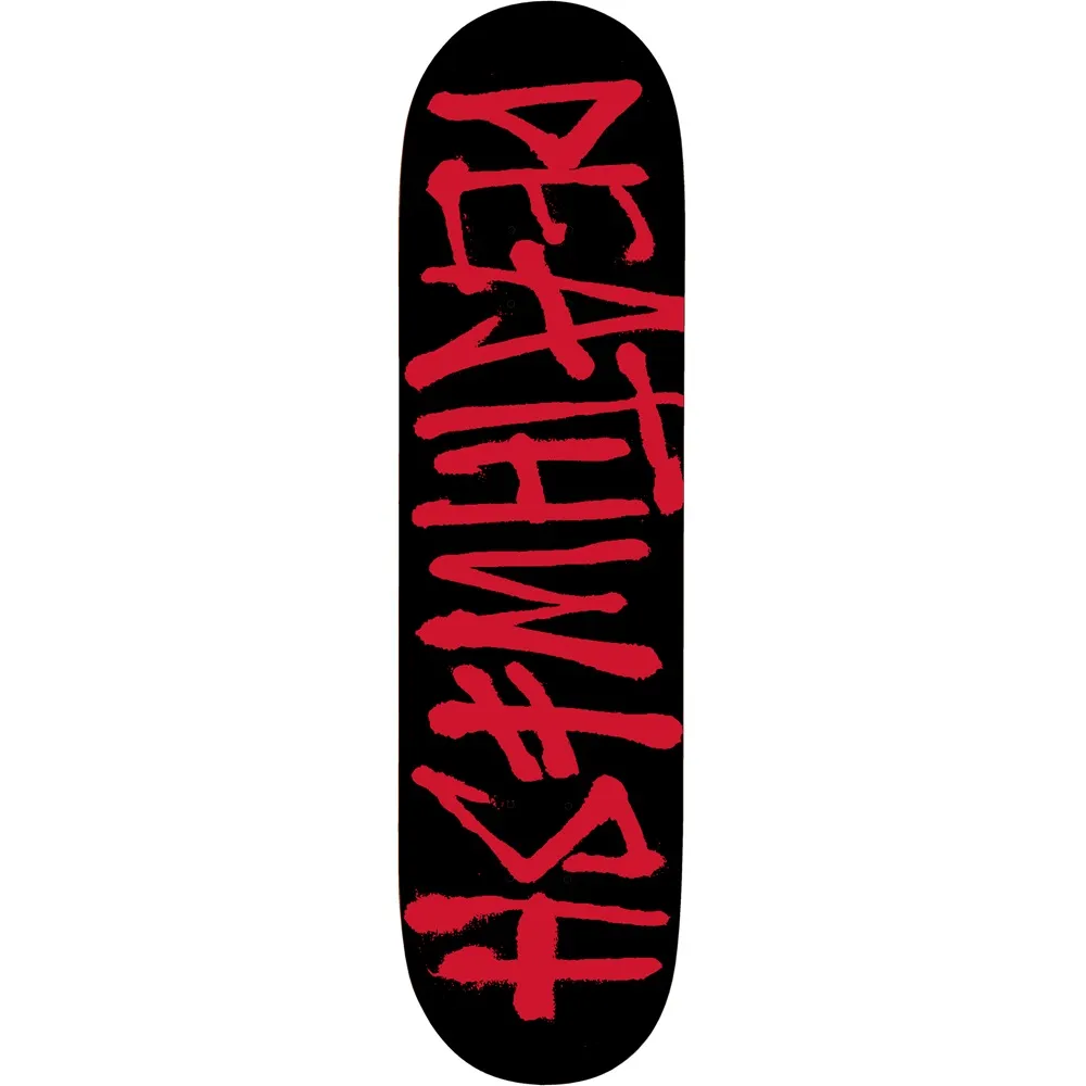 Deathwish Deathspray Black Red 8.5 Skateboard Deck