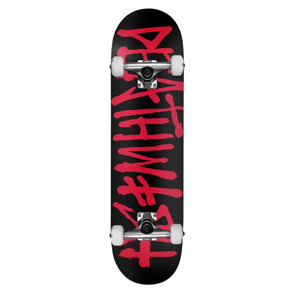 Deathwish Deathspray Black Red 8.5 Complete Skateboard