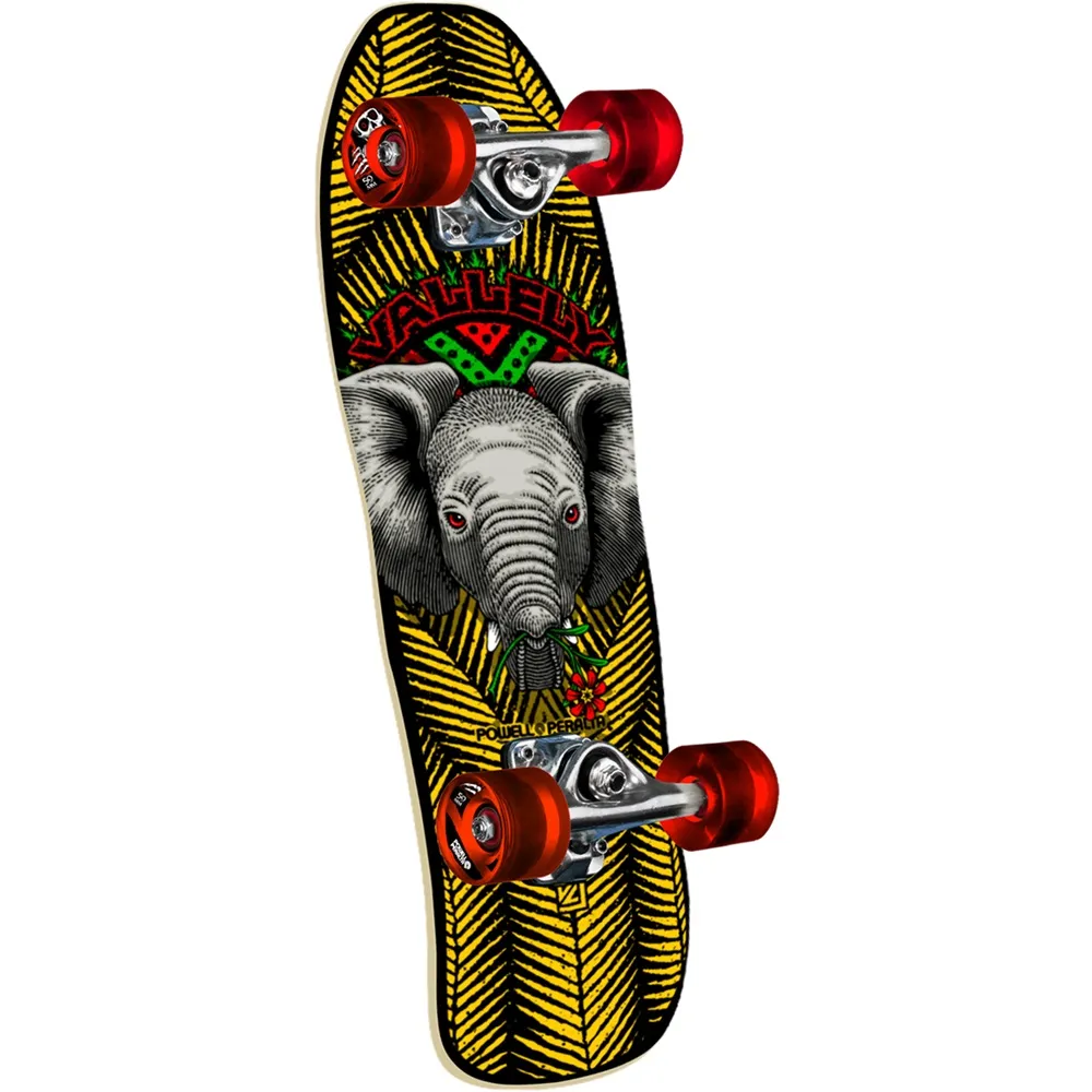 Powell Peralta Mike Vallely Baby Elephant Yellow Black 26 Cruiser Skateboard