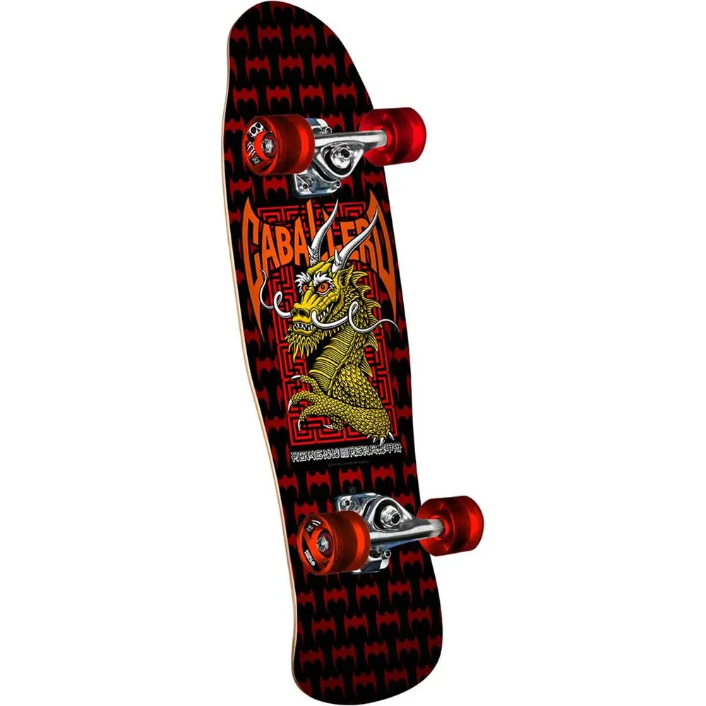 Powell Peralta Mini Cab Street Dragon Black Red 29 Cruiser Skateboard