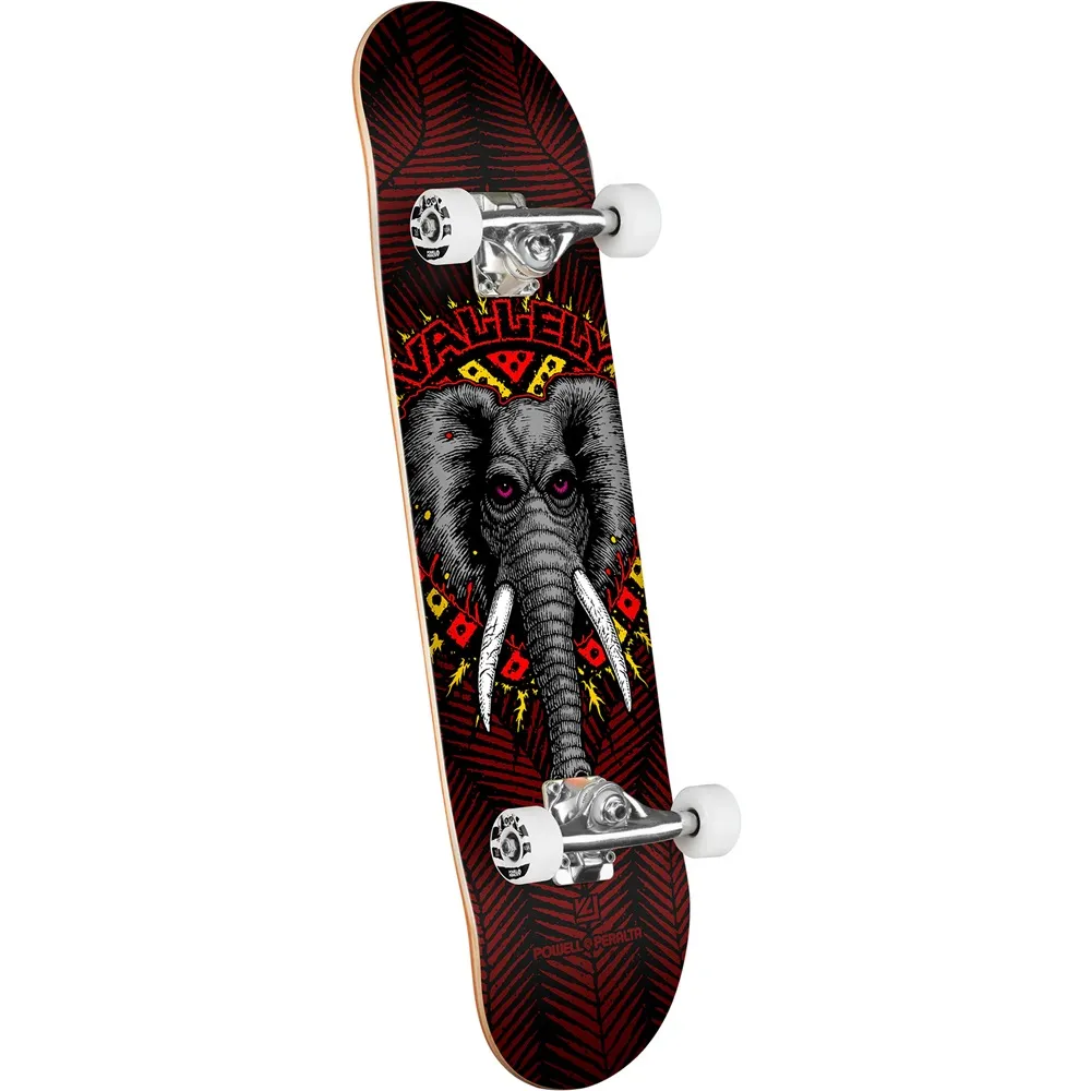 Powell Peralta Vallely Elephant Black Burgundy 8.0 Complete Skateboard