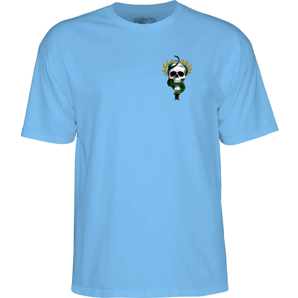 Powell Peralta Mcgill Skull & Snake Carolina Blue T-Shirt [Size: M]