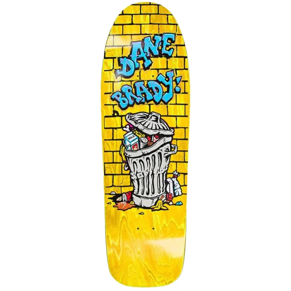 Polar Skate Co Dane Brady Trash Can Dane1 Shape Yellow 9.75 Skateboard Deck