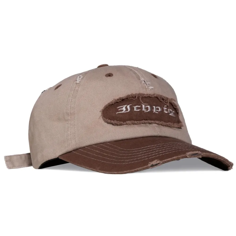 Ichpig Patchwork Brown Dad Hat