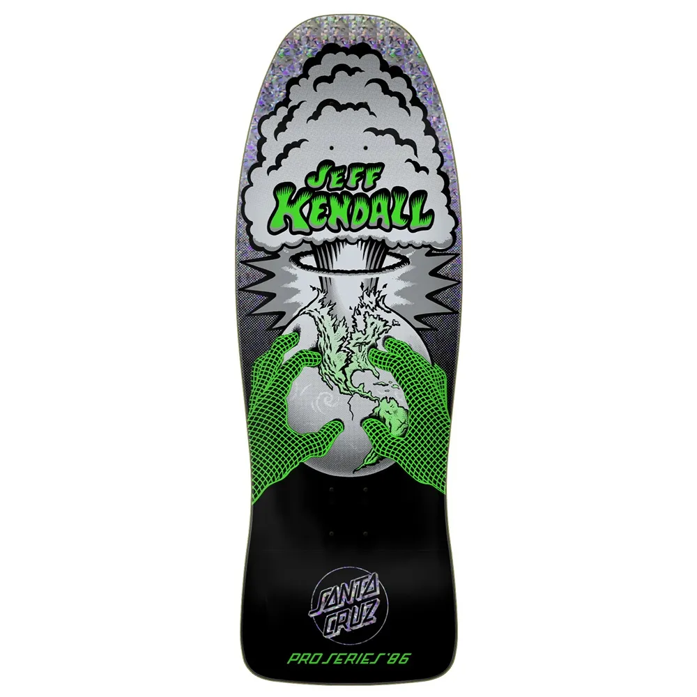 Santa Cruz Kendall End Of The World Reissue Neon Green 10 Skateboard Deck