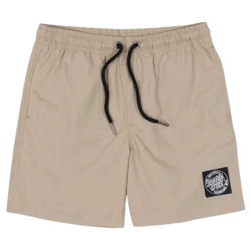 Santa Cruz MFG Dot Cruzier Solid Tan Youth Shorts [Size: 8]