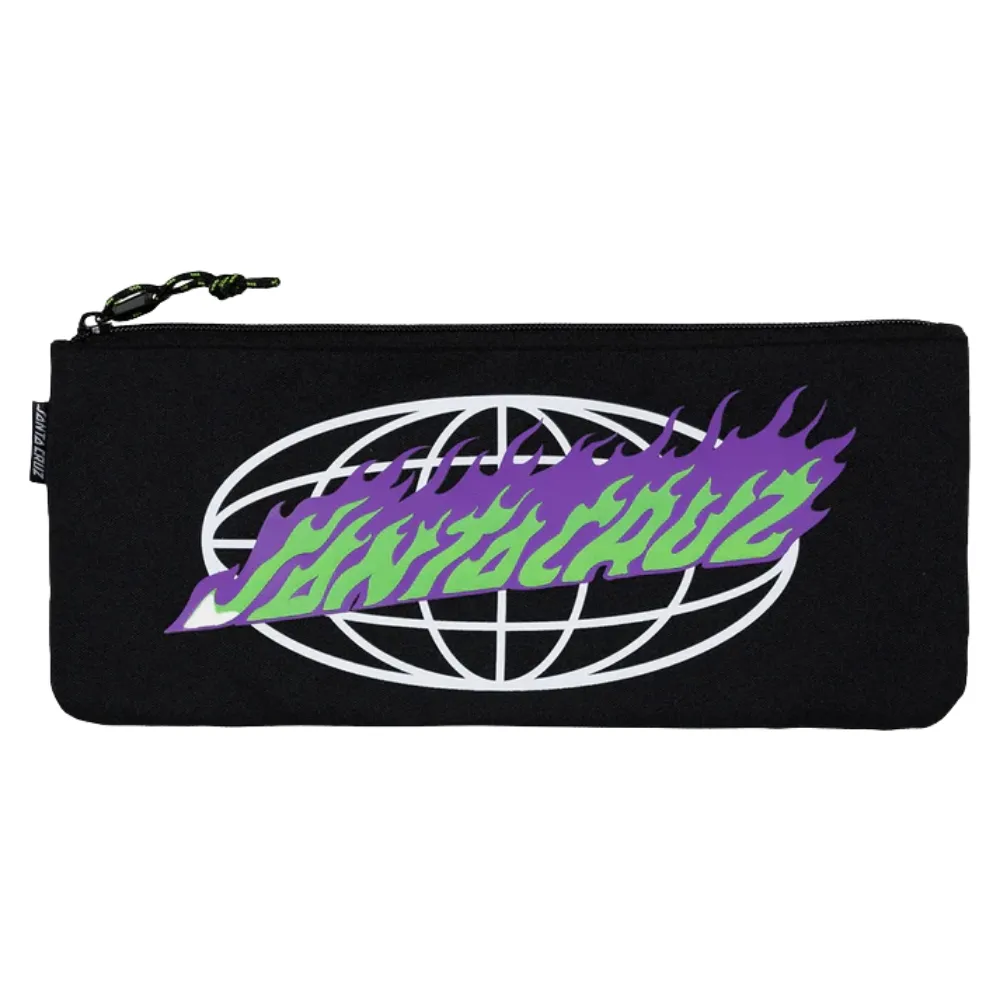 Santa Cruz Global Flame Strip Black Youth Pencil Case