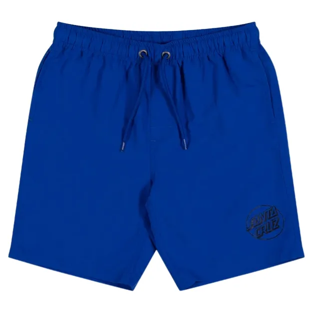Santa Cruz Opus Dot Cruzier Cobalt Youth Beach Shorts [Size: 8]