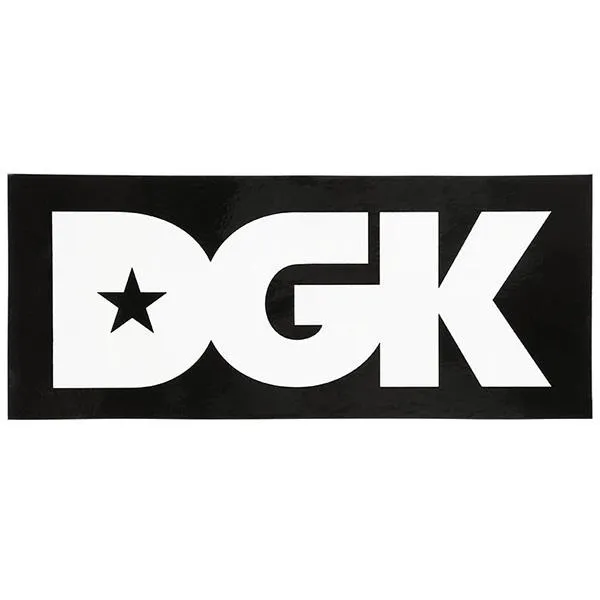 Dgk Classic Black White Skateboard Sticker