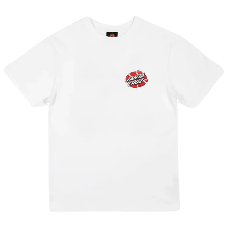 Santa Cruz SC Meek OG Slasher White Youth T-Shirt [Size: 8]