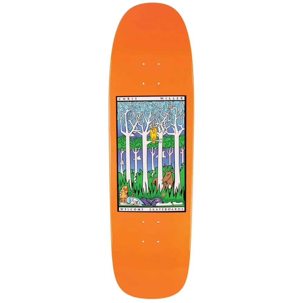 Welcome Love Is Essential On Golem Orange Dip 9.25 Skateboard Deck
