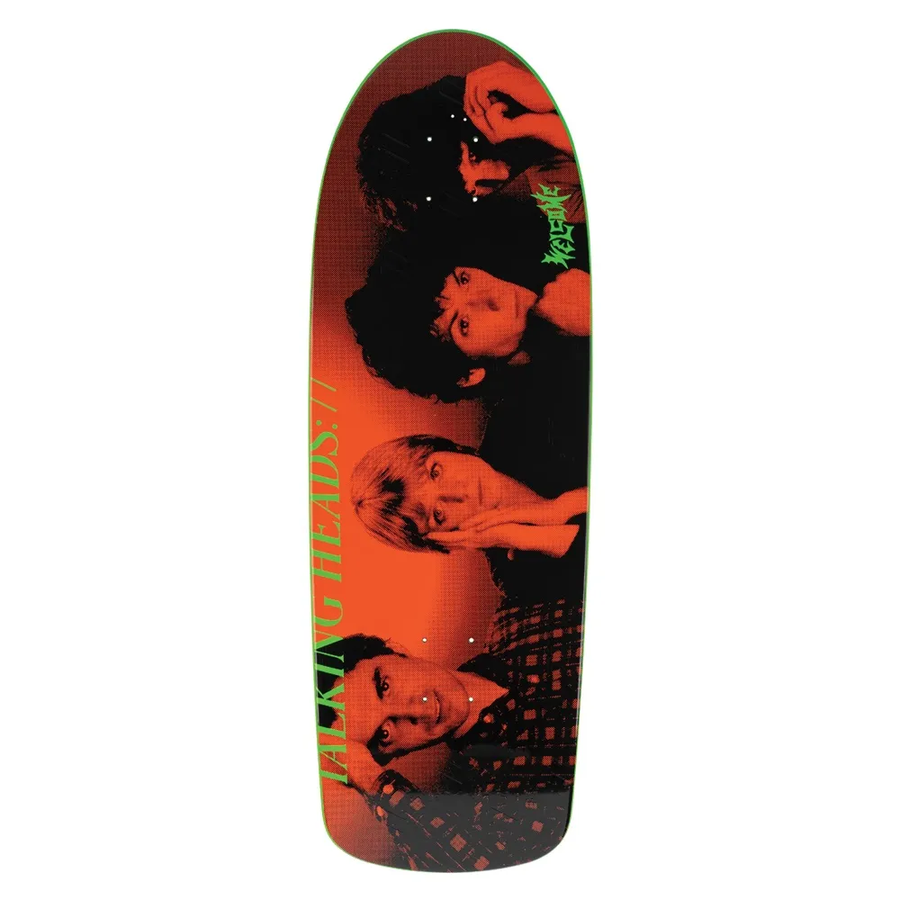 Welcome X Talking Heads Psycho On Boar Green Dip 10.125 Skateboard Deck Slightly Scuffed