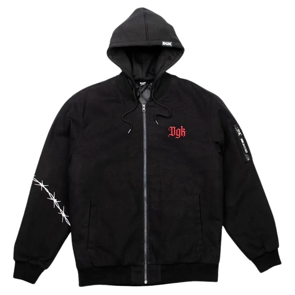 DGK Armory Black Bomber Jacket [Size: XL]