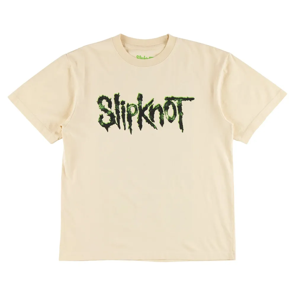 Welcome Skateboards X SlipKnot Tomorrow Garment Dyed Boxy Bone T-Shirt [Size: XL]