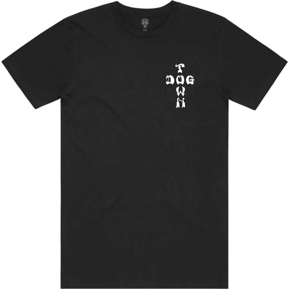 Dogtown White Mono Black T-Shirt [Size: M]