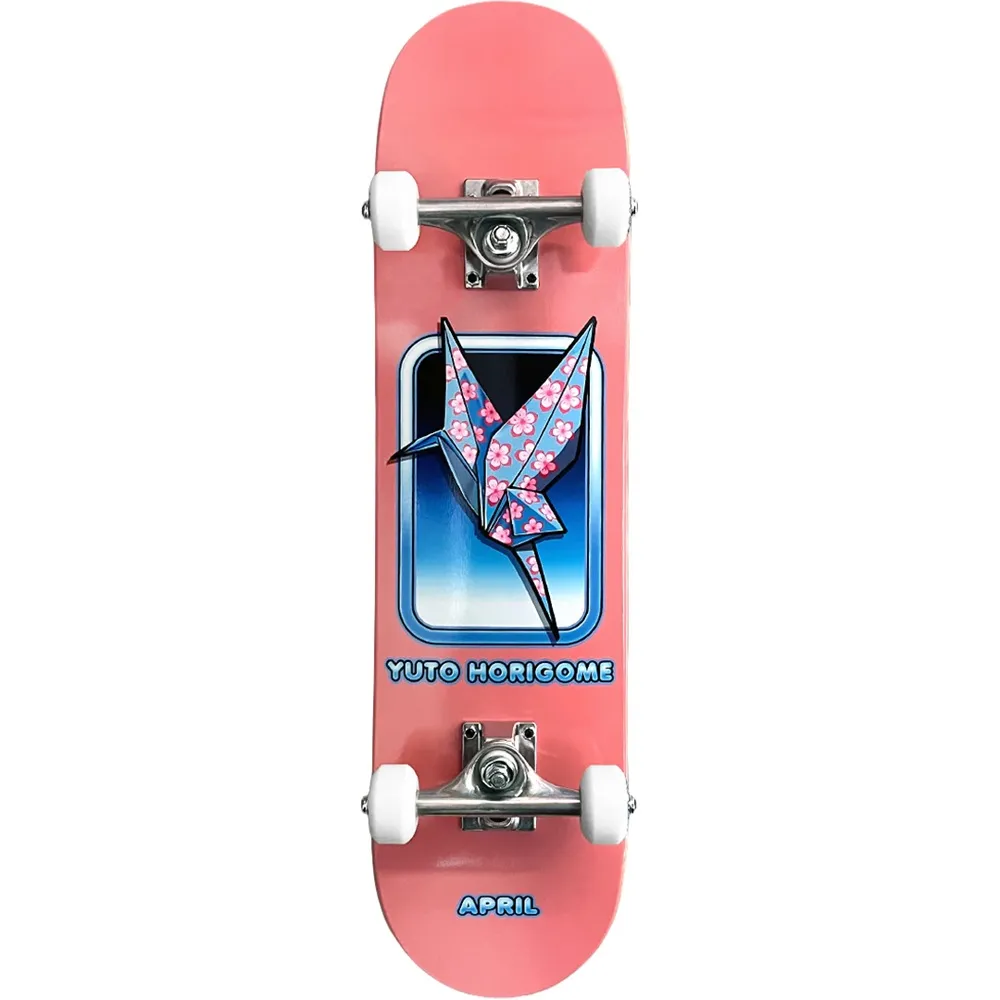 April Yuto Horigome Origami Mini 7.25 Complete Skateboard