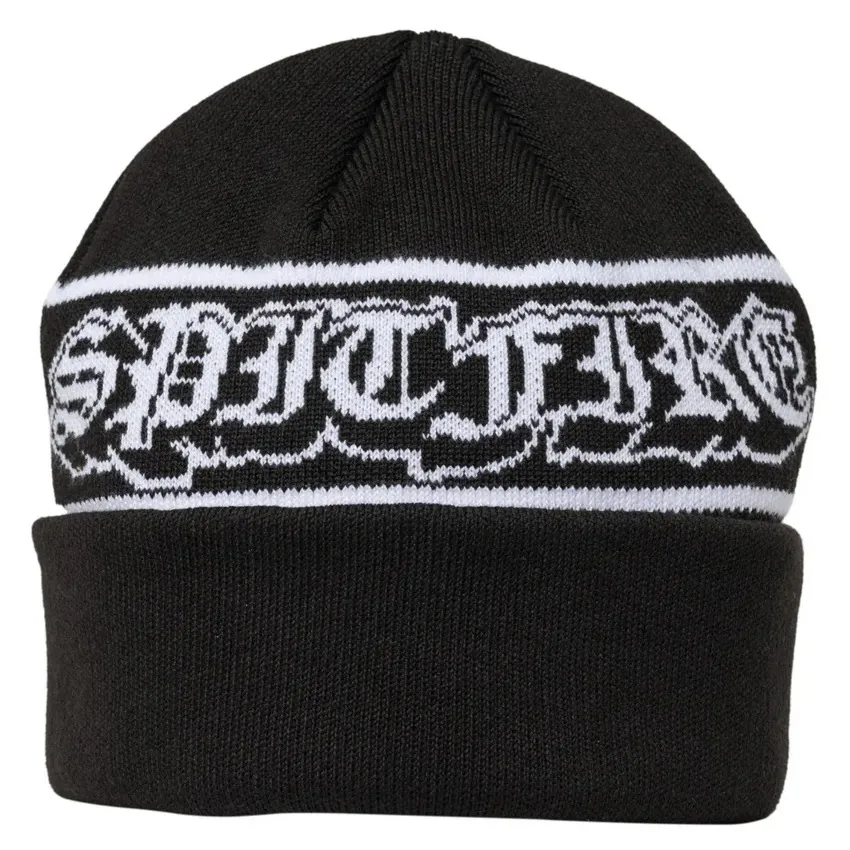 Spitfire Old E Drop Black White Beanie