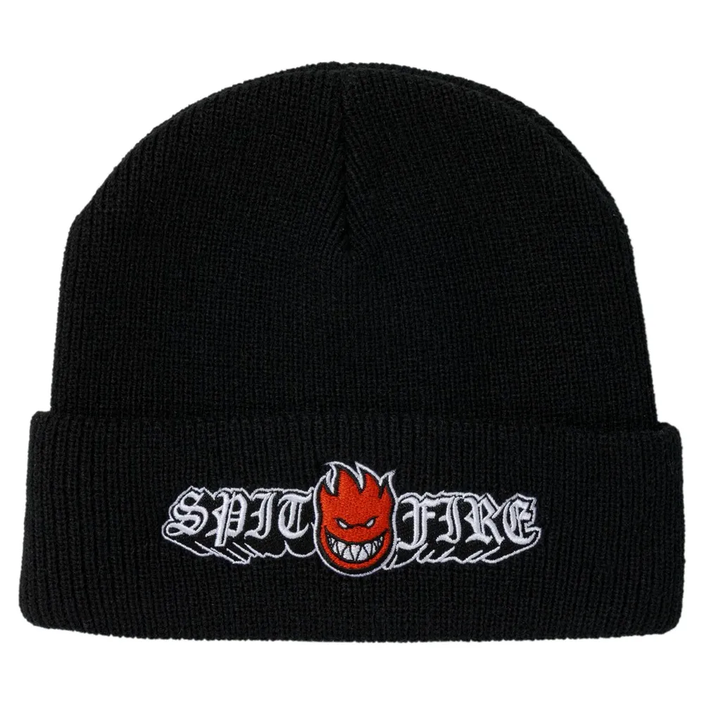 Spitfire Old E Drop Bighead Black Beanie