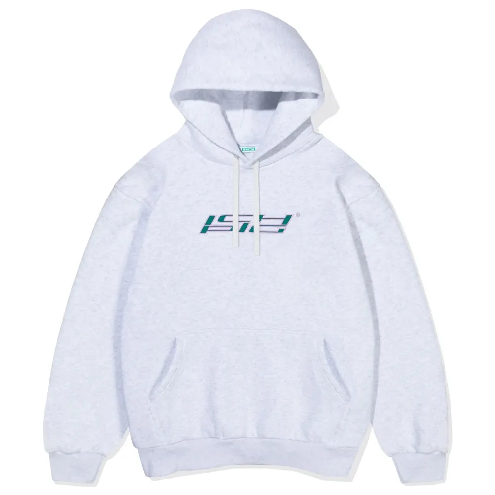 Ichpig Odyssey Pullcord White Marle Hoodie [Size: L]