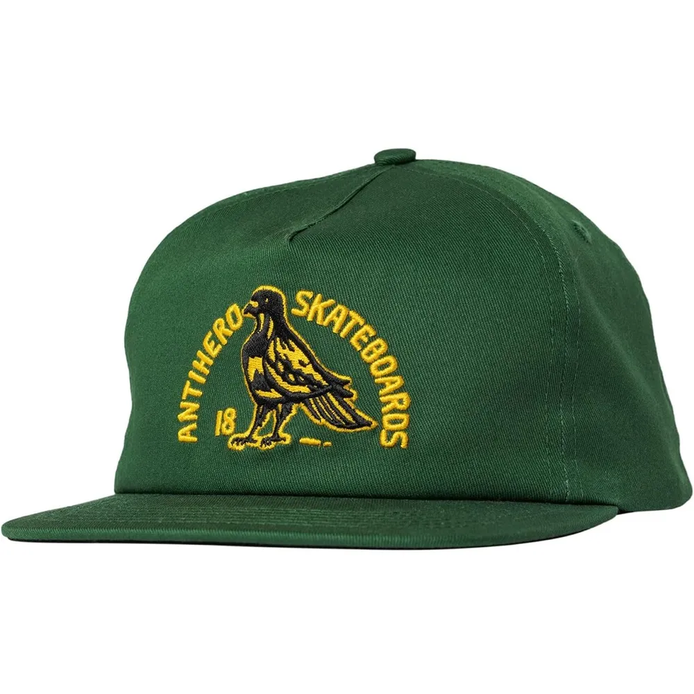 Anti Hero Clubhouse Green Gold Snapback Hat