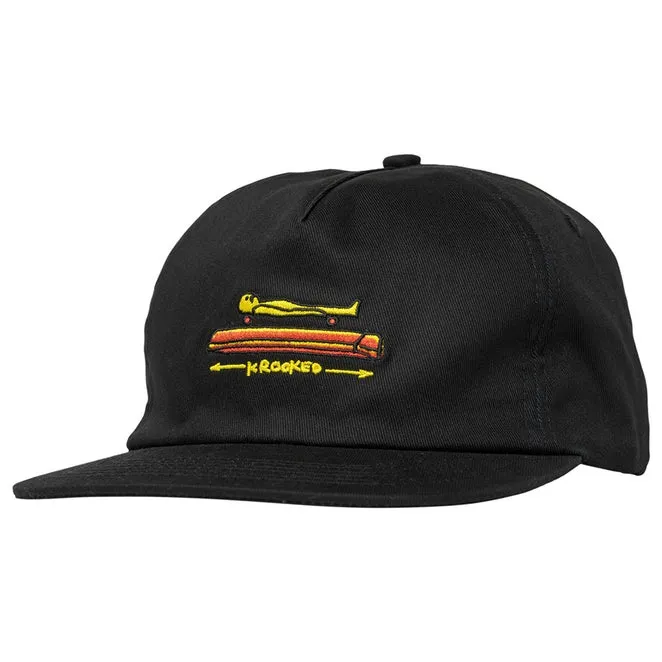 Krooked Koffin Black Snapback Hat